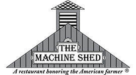 Machine Shed Black and White Tagline Logo