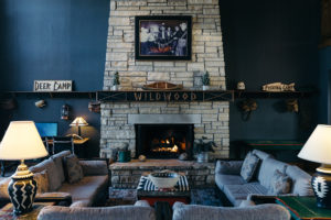 Wildwood Lodge fireplace