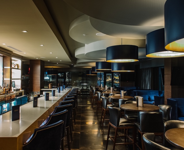 The Republic on Grand Bar Tables and Booths