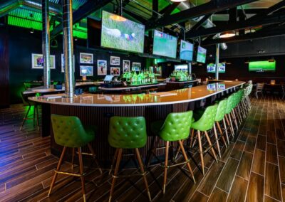 ParT Barn bar top cleaned and shined