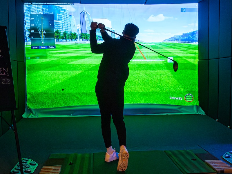 ParT Barn simulator station being used by a guest