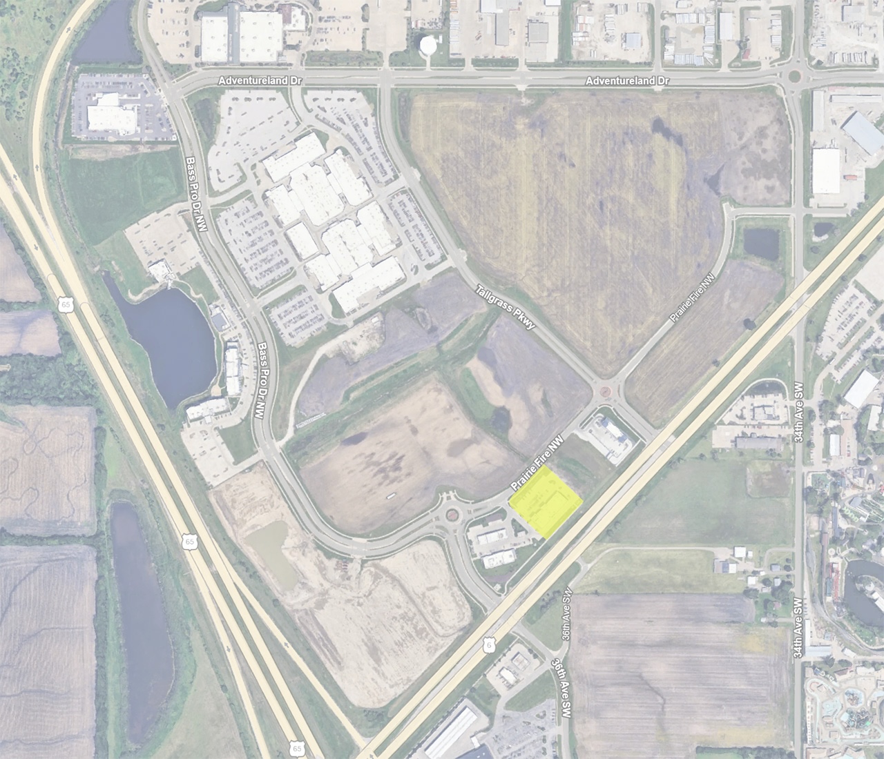 Altoona Prairie Crossing Retail Strip Map