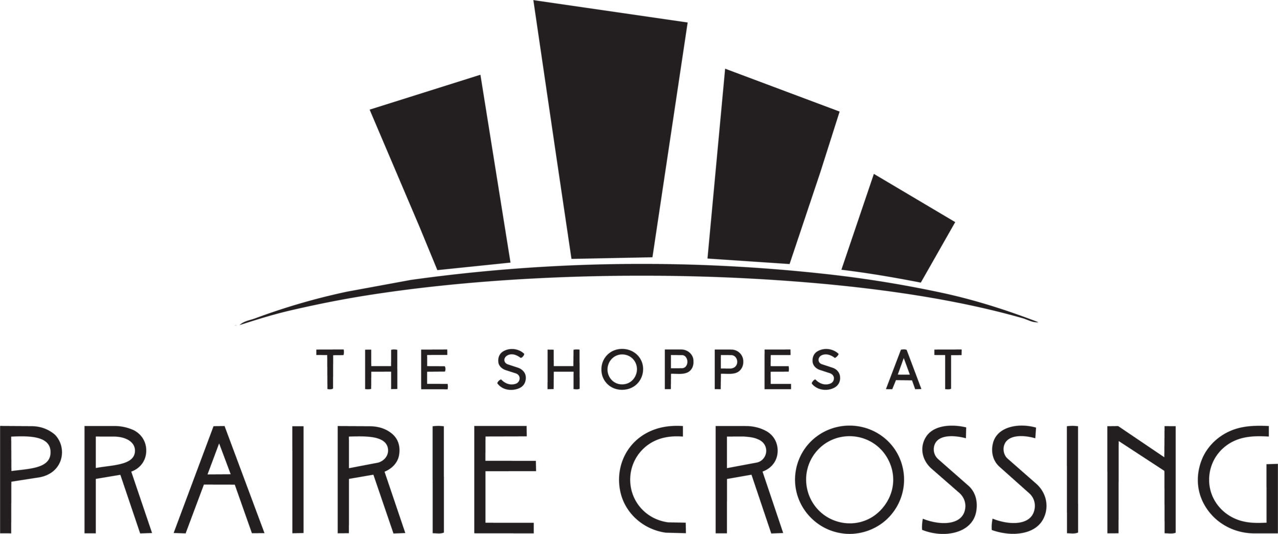 The Shoppes at Prairie Crossing Logo in Black